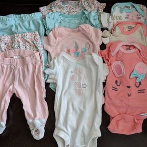 10 Piece Baby Girl Lot *Newborn*